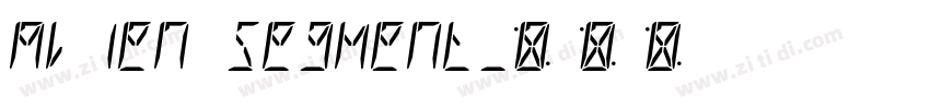 Alien segment字体转换